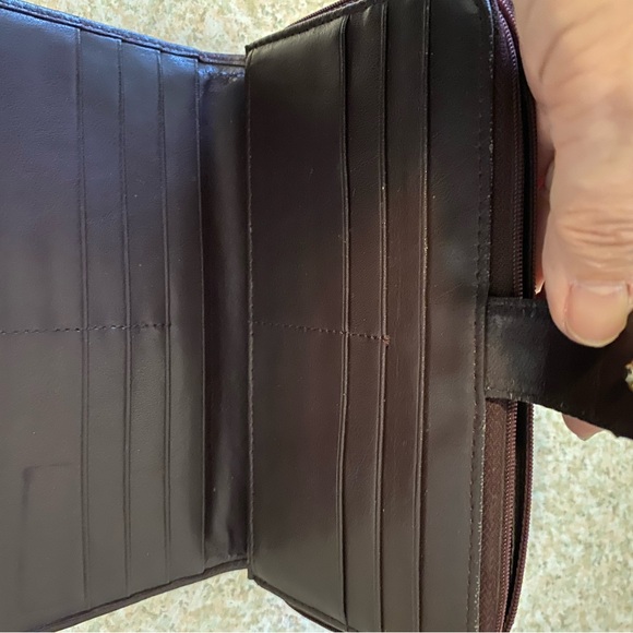 Etienne Aigner Burgundy Shoulder Bag and Wallet Set - Picture 12 of 15